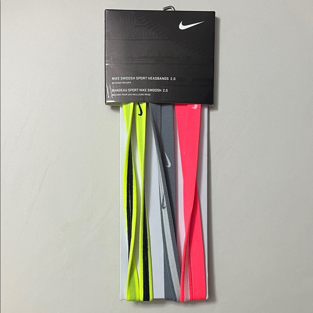 Nike Swoosh Headbands in Neon and Gray